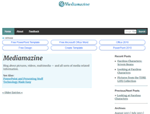 Tablet Screenshot of mediamazine.com